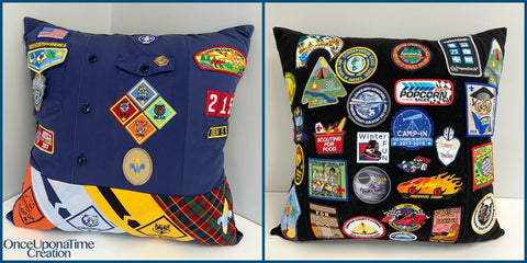 Cub Boy Scout Memory Pillow by Once Upon a Time Creation