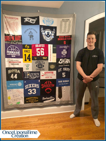 Graduation Memory Blanket_Souderton_football_Once Upon a Time Creation