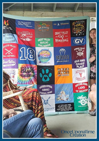 Graduation Memory Blanket_Great Valley_softball_theater_Once Upon a Time Creation