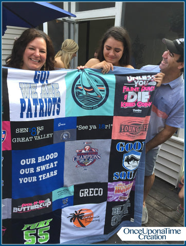 Graduation Memory Blanket_Great Valley_lacrosse_field hockey_Once Upon a Time Creation