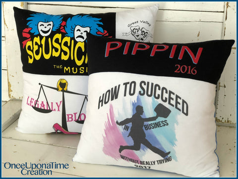 Theater T-shirt Memory Pillows by Once Upon a Time Creation
