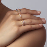 Axis Ring - Pink sapphires & diamond