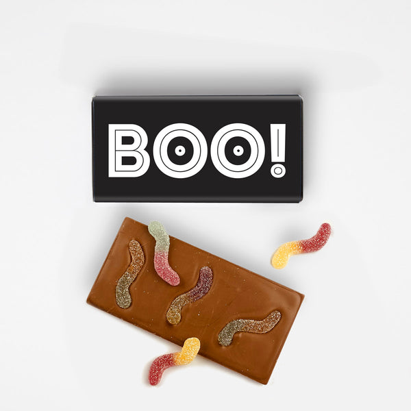 Boo! Milk Chocolate - with (Jelly) Worms!