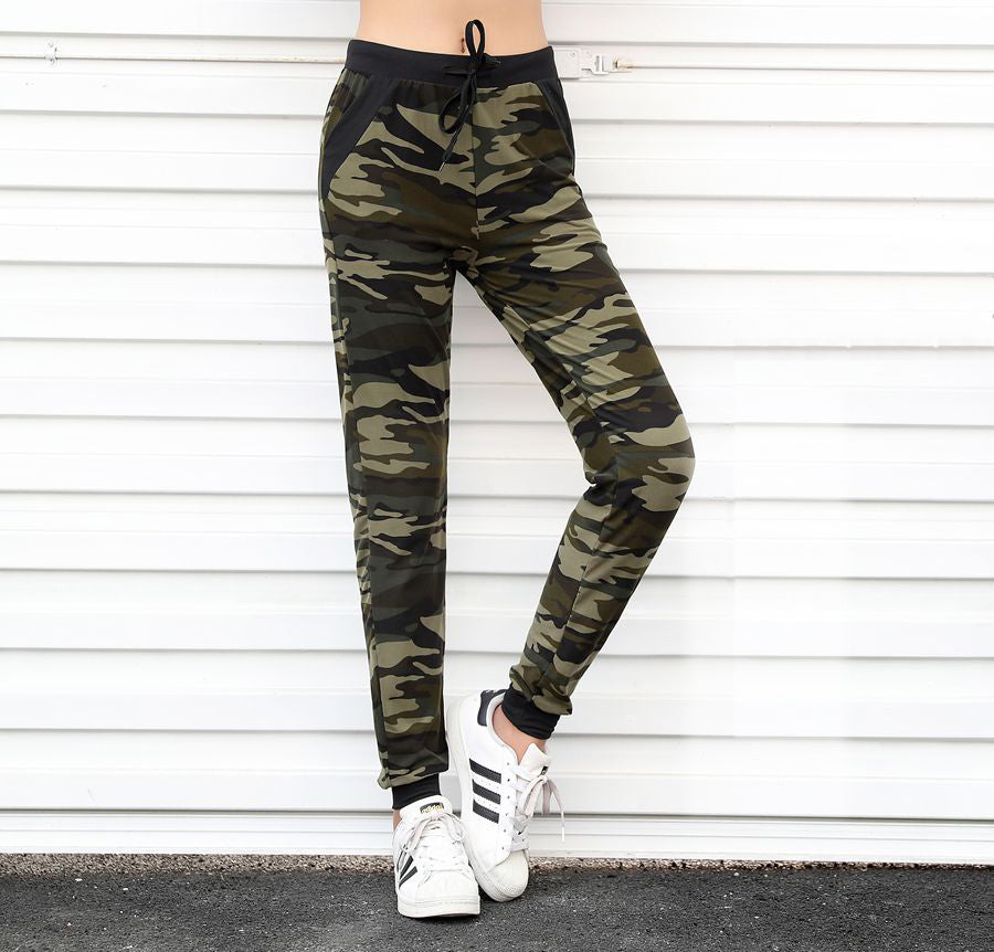 camo jogger sweatpants womens