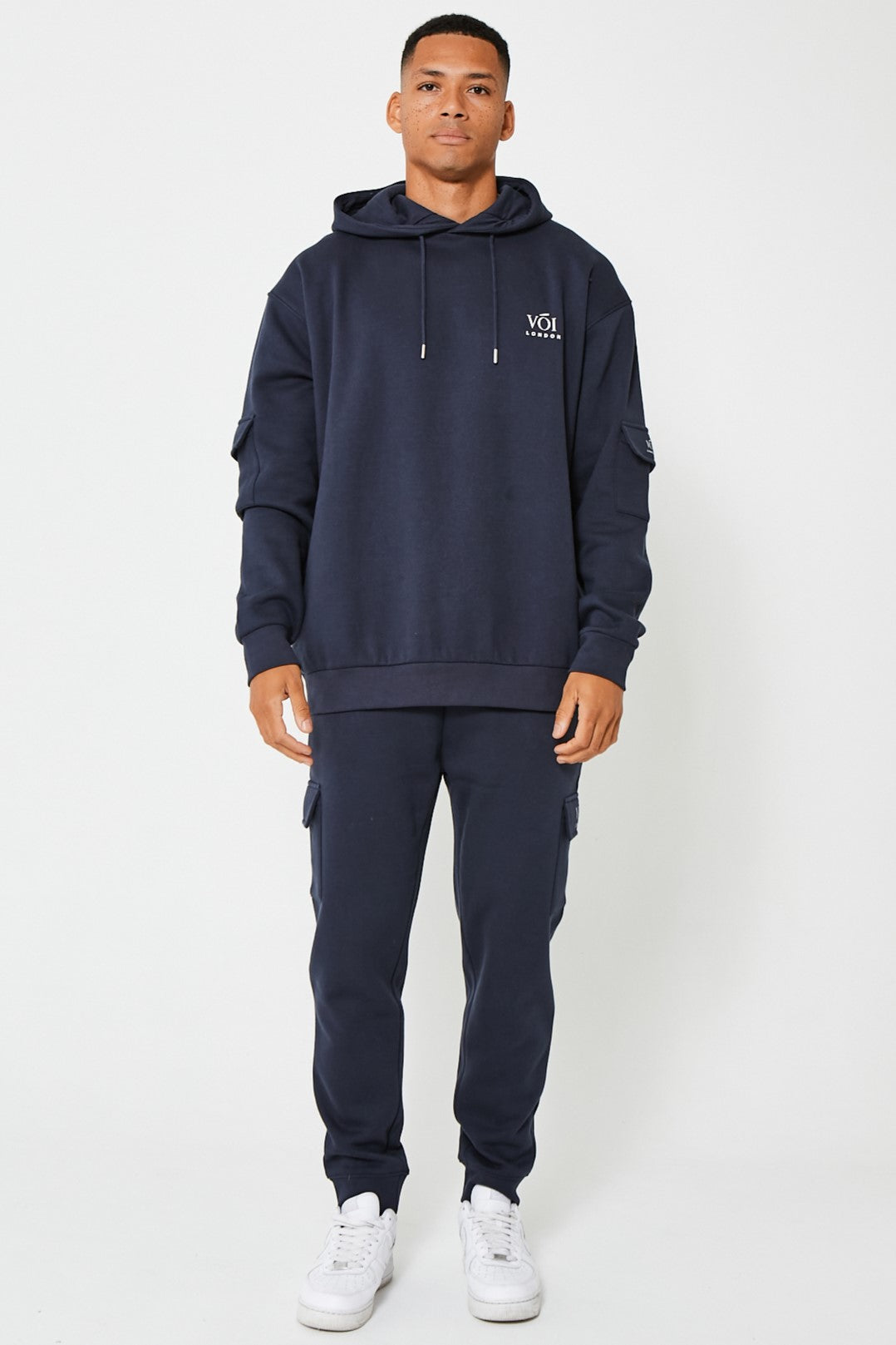 Mansfield Street Fleece Cargo Tracksuit - Navy