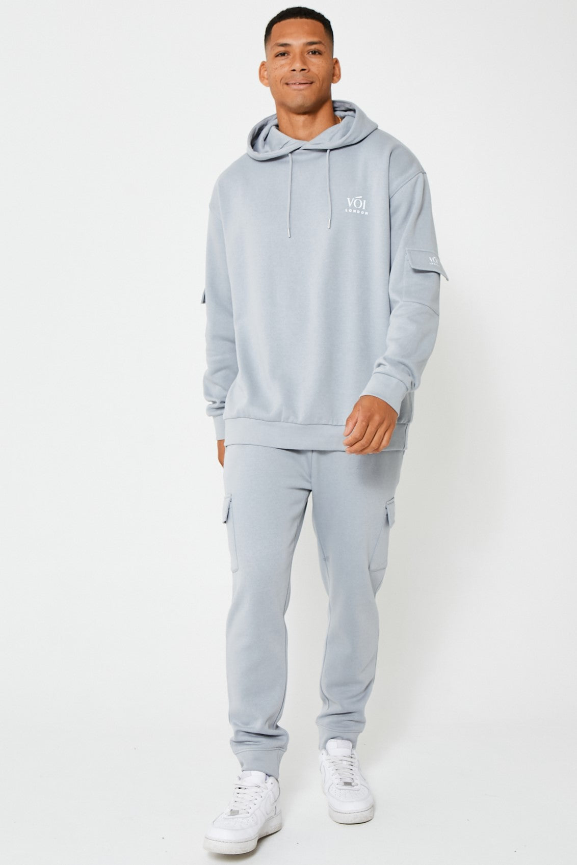 Mansfield Street Fleece Cargo Tracksuit - Grey