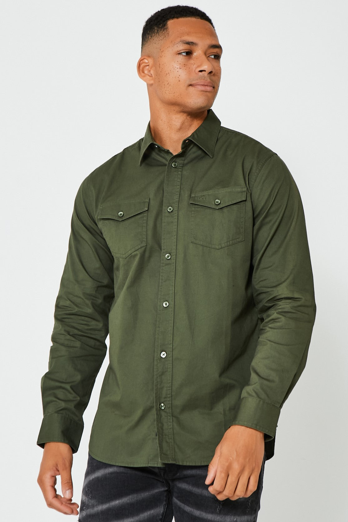 Portland Long Sleeve Shirt - Khaki