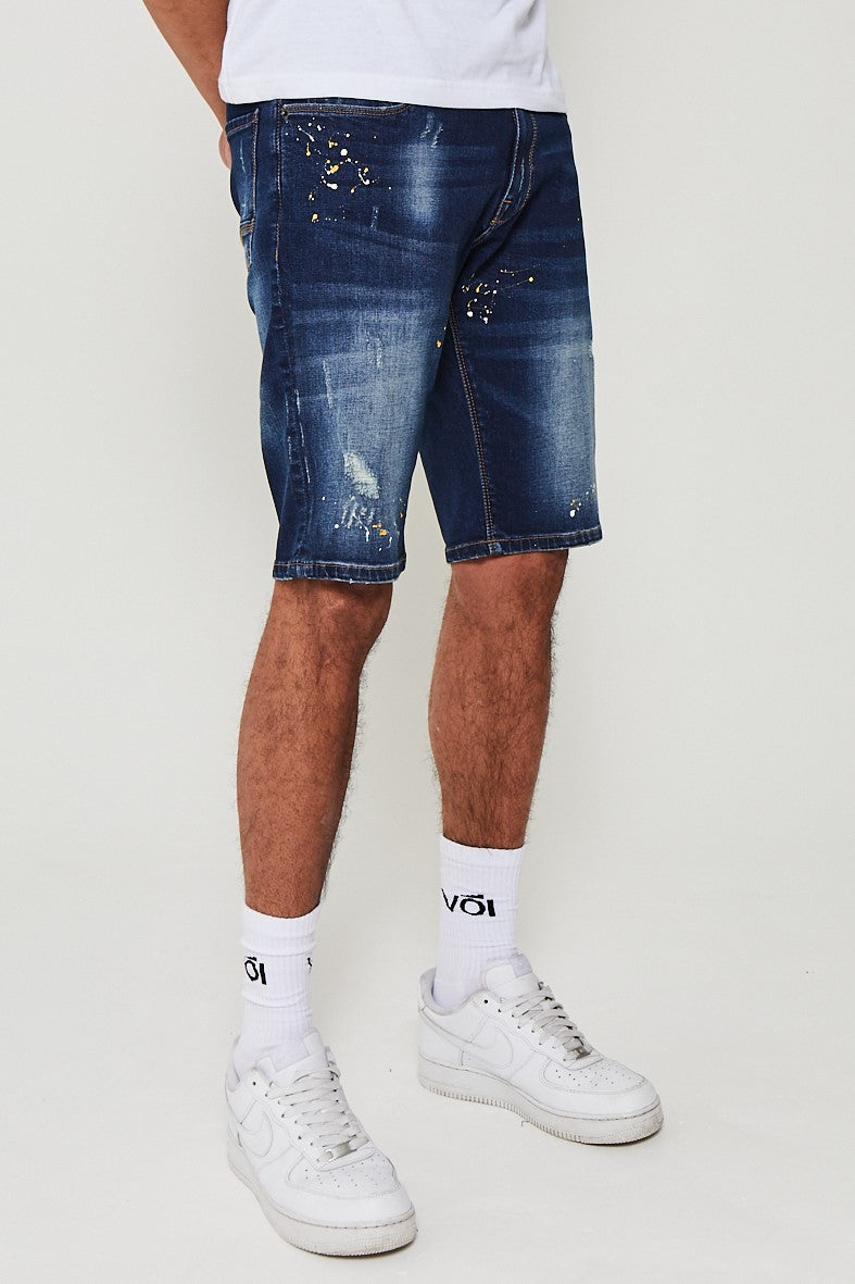 Bempton Denim Short - Dark Blue