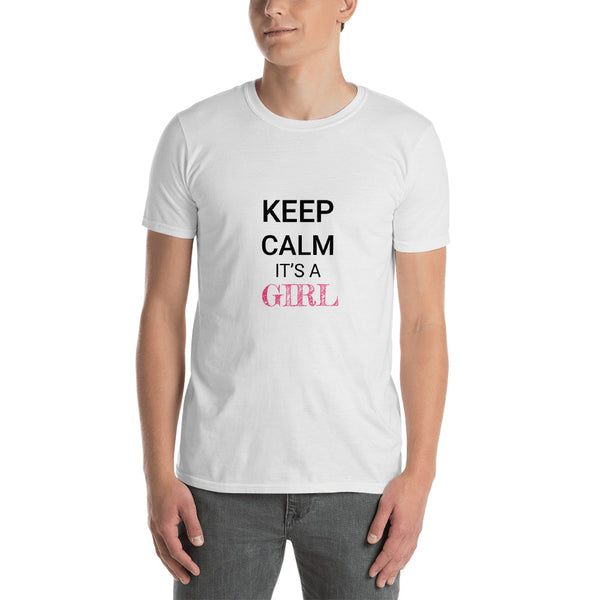 Keep Calm Its A Girl Adult Mens T-Shirt 
