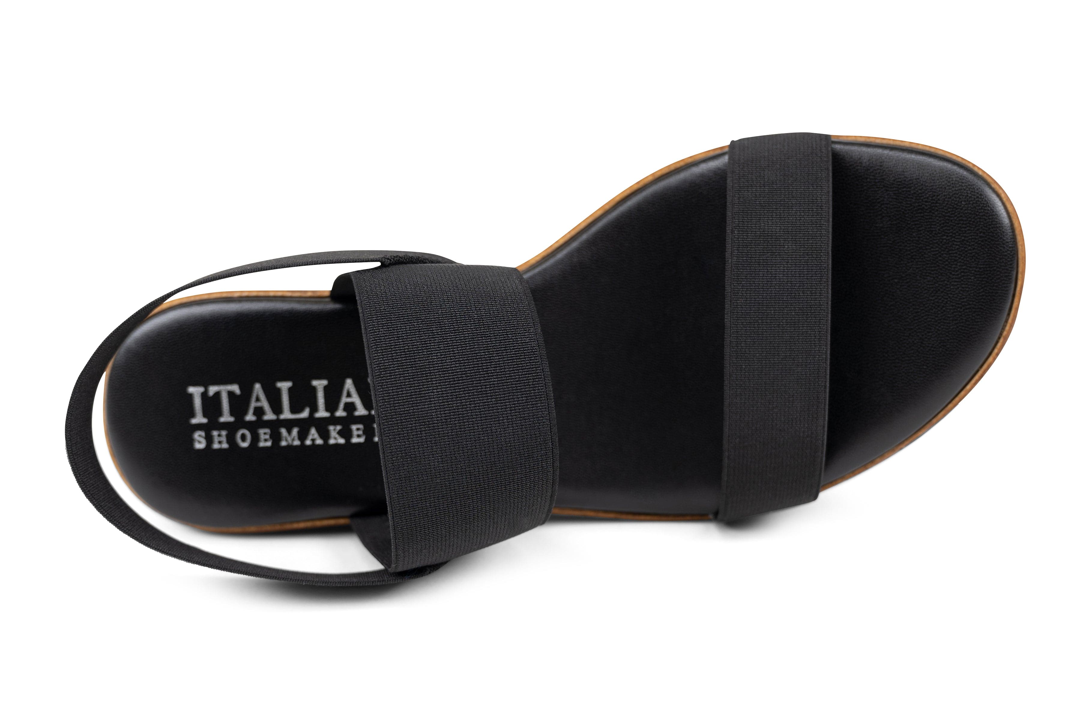 Synthia - Elastic Double Strap Wedge Sandal