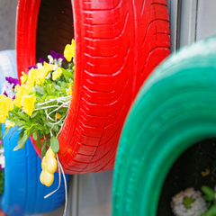 tire planter