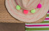 Pom Pom Clips - Turquoise and Lime