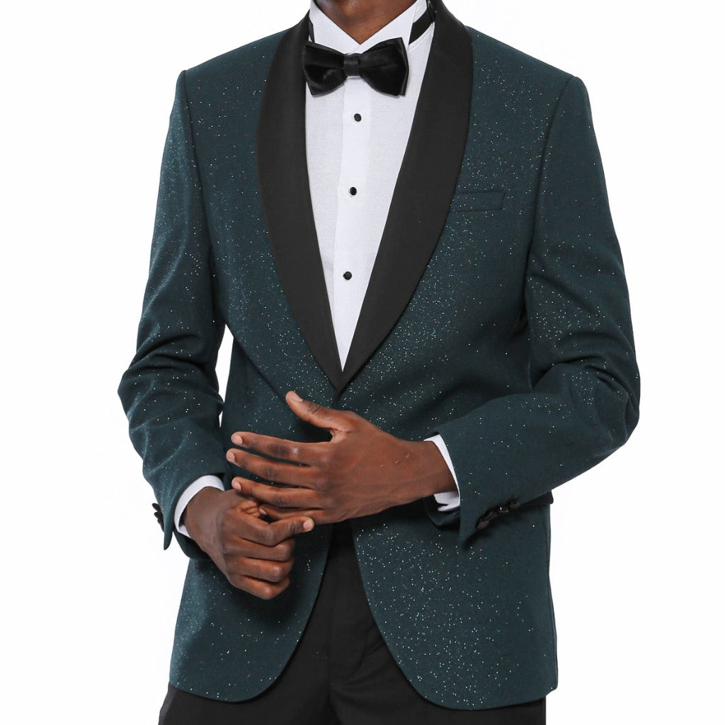Dark Green Men Tuxedo Suit Slim Fit Groom Prom Party Dinner Wedding Suit  Custom 