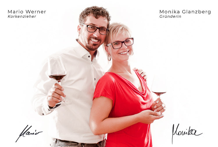 Die Köpfe hinter Glanzberg - Passion Wein: Monika Glanzberg und Mario Werner