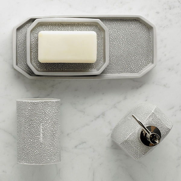 shagreen bathroom accessories