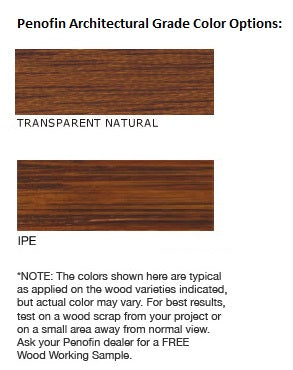 Penofin Stain Color Chart