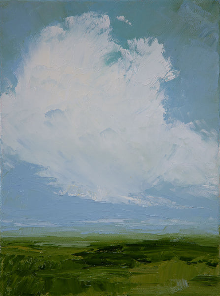 Head in the Clouds - 9x12 inch - Oil on Canvas