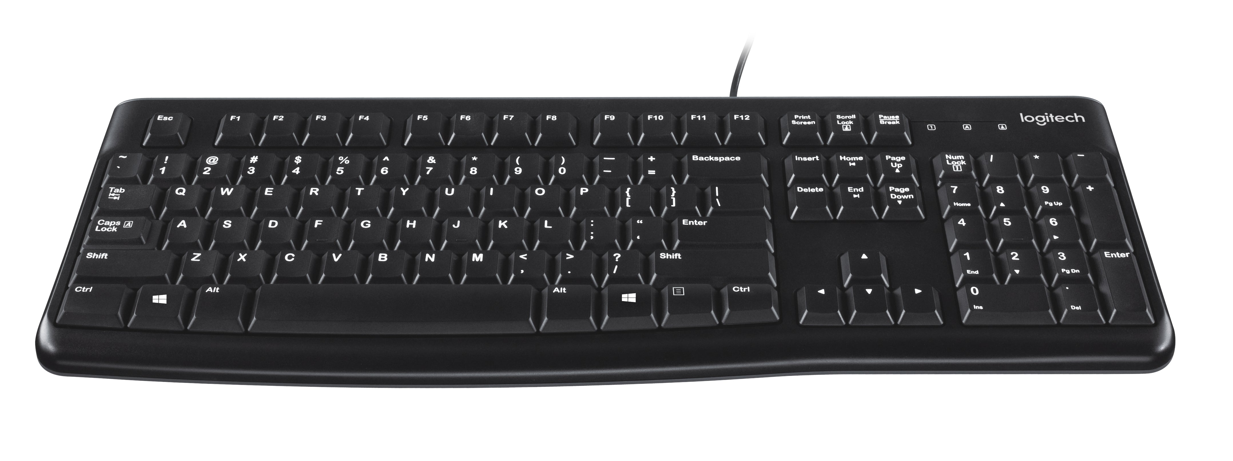 Logitech K120 keyboard Wired Black – Albagame