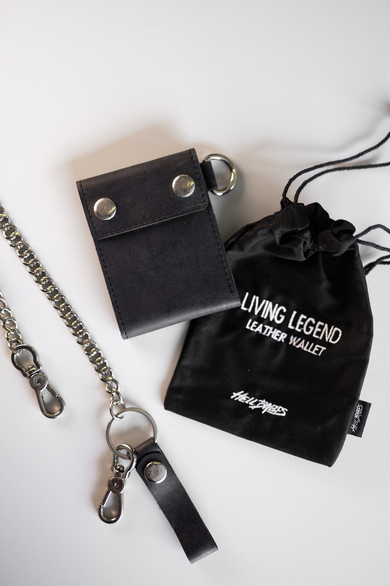 公式通販 Llife LEATHER CHAIN WALLET CODE