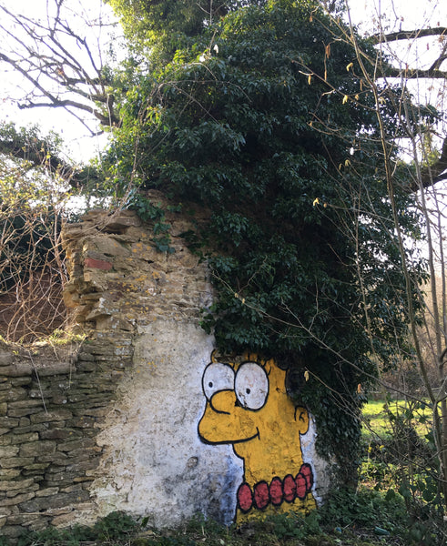 Marge Simpson Organic Street Art by Syd stencil shed 