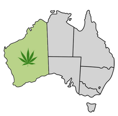 Western Australia Cannabis Laws Map