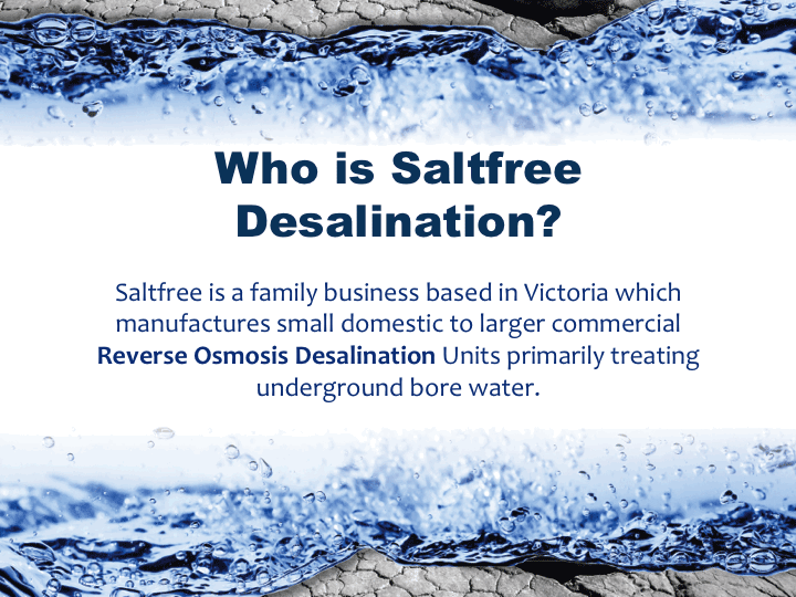 Who is SaltFree Desalination