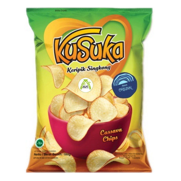 Kusuka Keripik Singkong Original Kusuka Cassava Chips Original Flavo