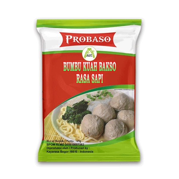 Probaso Bumbu Kuah Bakso Rasa Sapi 65g Probaso Beef Meatball Soup Fl