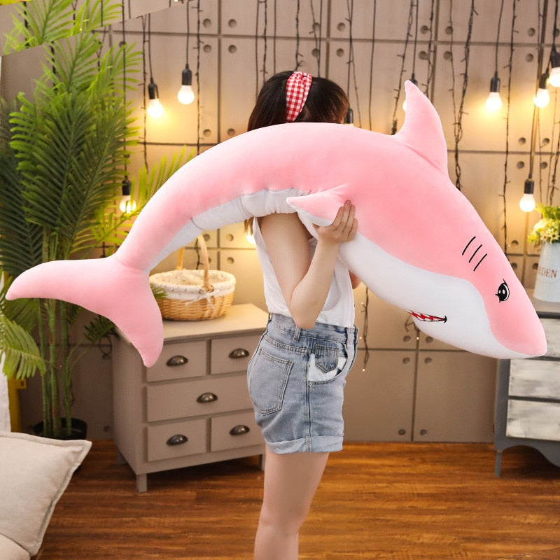 pink shark stuffed animal