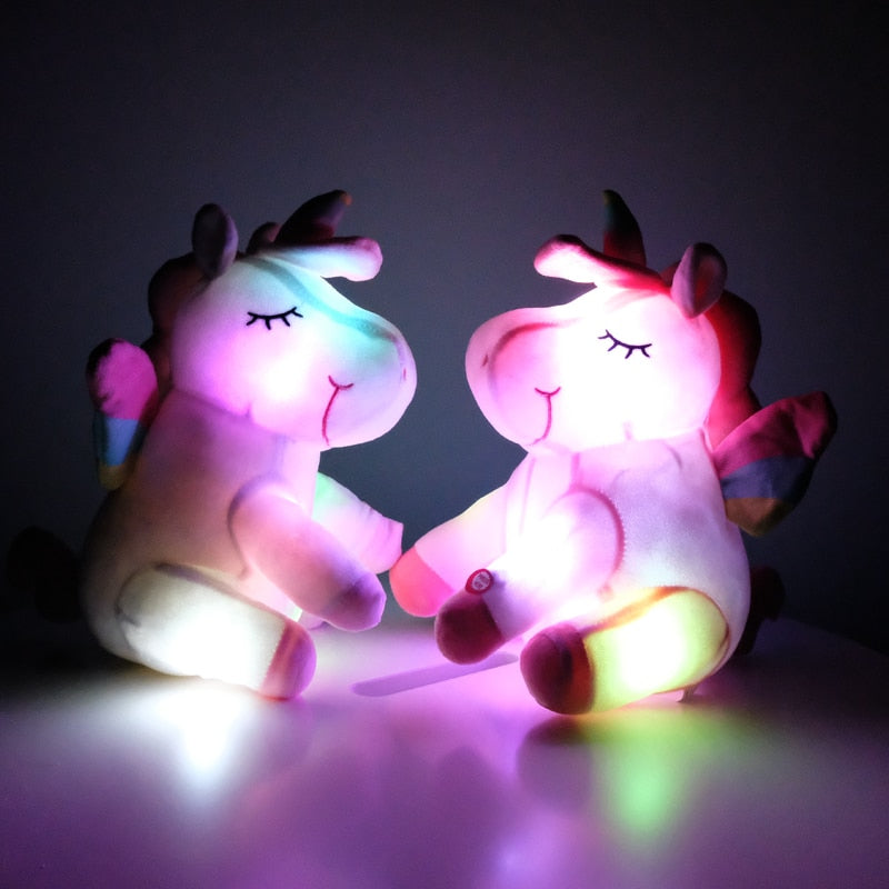 unicorn light up teddy