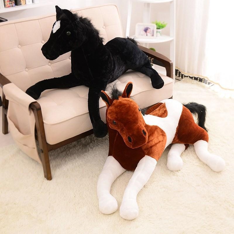 large horse stuffed animal