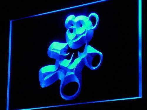 neon teddy bear