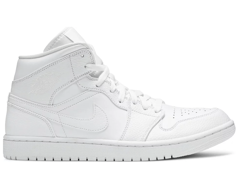 air jordan 1 mid triple white 2.0