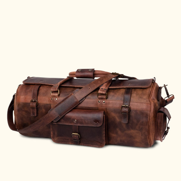 Large Travel Bag - Mens Leather Duffle Bag | Buffalo Jackson