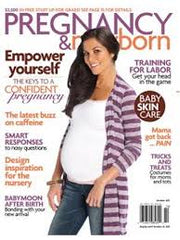 cover of pregnancy and newborn magazine referencing frownies wrinkle patches