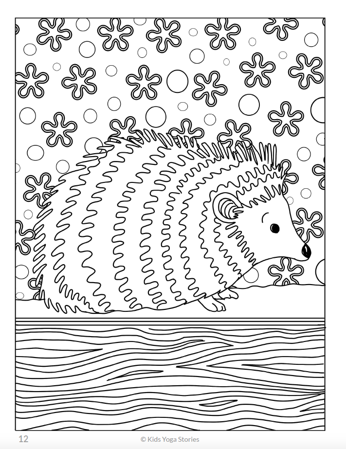 Calming Coloring Pages for Kids - Animals – Kids Yoga Stories