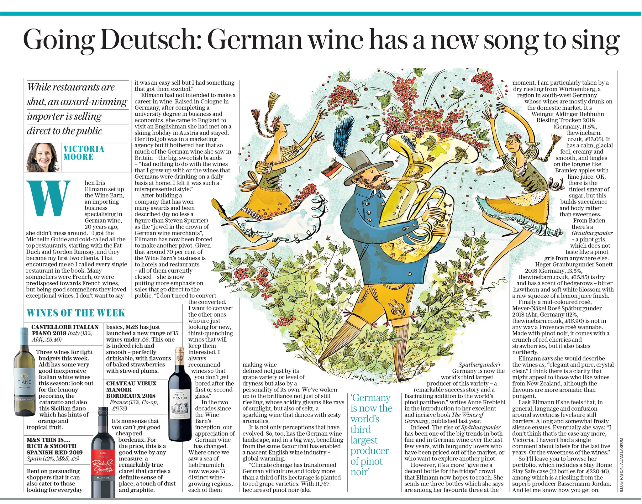 The WineBarn feature in The Telegraph newspaper