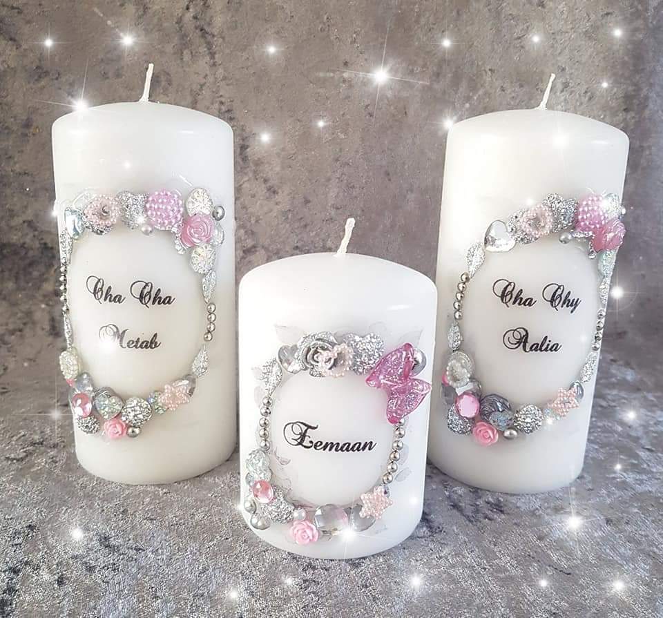 personalised candles