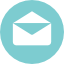 Blue Open Mail Symbol