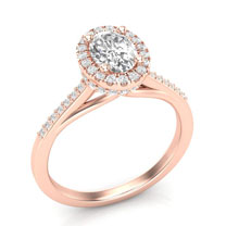 oval cut affordable diamond engagement ring