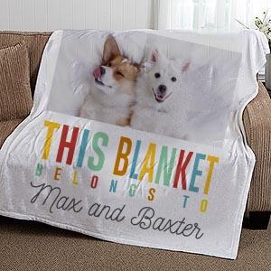 personalized dog blankets