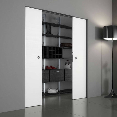 Frameless pocket door frame