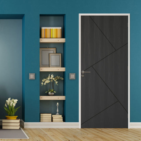 dark-grey-empossed-lines-door