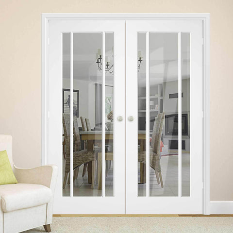 worcester white door pair