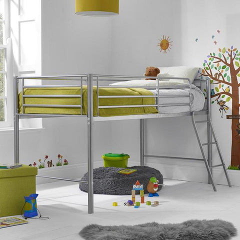 kids saturn sleeper high rise metal bed frame