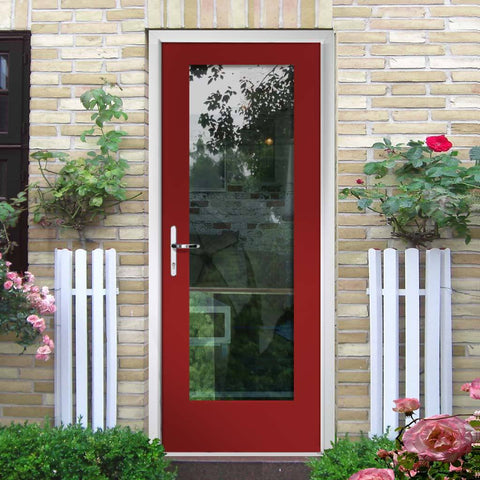 Prefinished Tricoya Pattern 10 External Composite Door - Clear Glass - Choose Your Colour