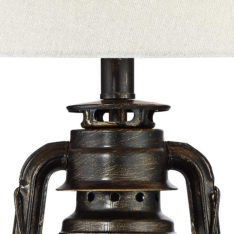 miner lantern table lamp