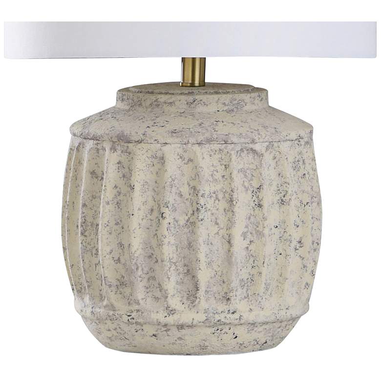 Abati Painted Cream Urn Table Lamp – Modern and Decor