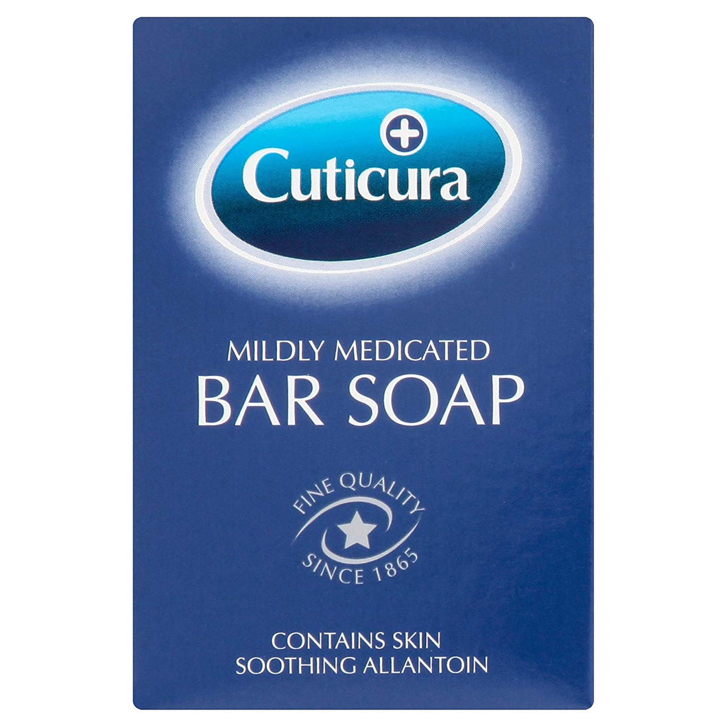 6 x Cuticura Mildly Medicated Bar Soap 100g