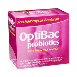 OptiBac Probiotics Saccharomyces boulardii – Pack of 80 Capsules